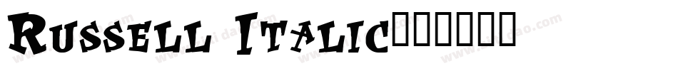 Russell Italic字体转换